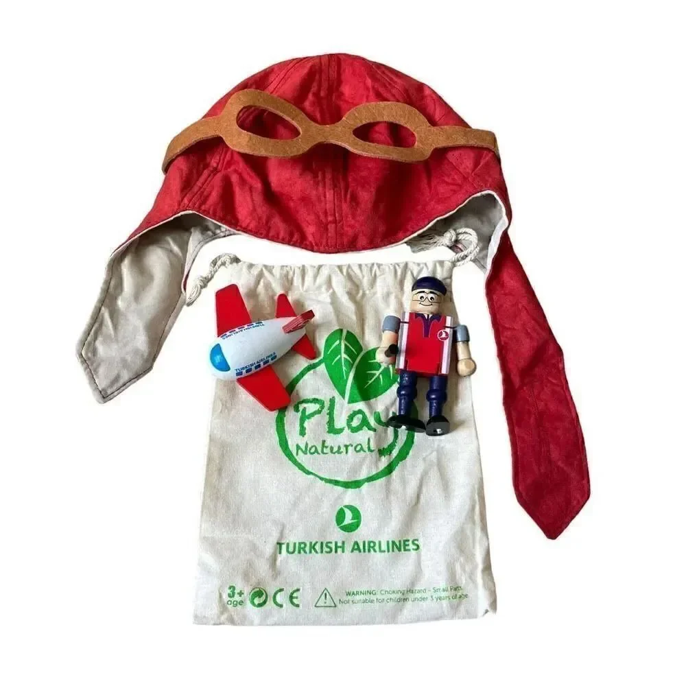 NWT Airport Tecnician  Attendant  Wood Toys Pretend Toddler Learning #1613